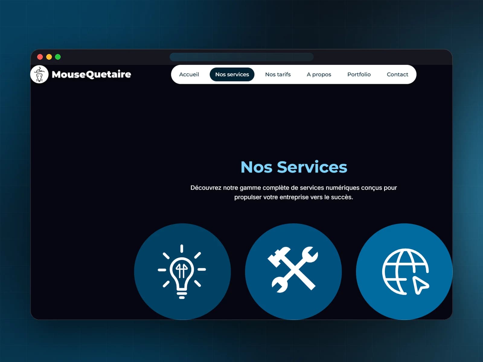 Site Mousequetaire — visuel 2 sur 4